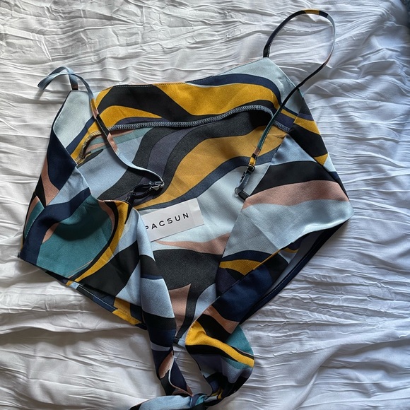 Pacsun scarf top open tie back - Picture 3 of 3